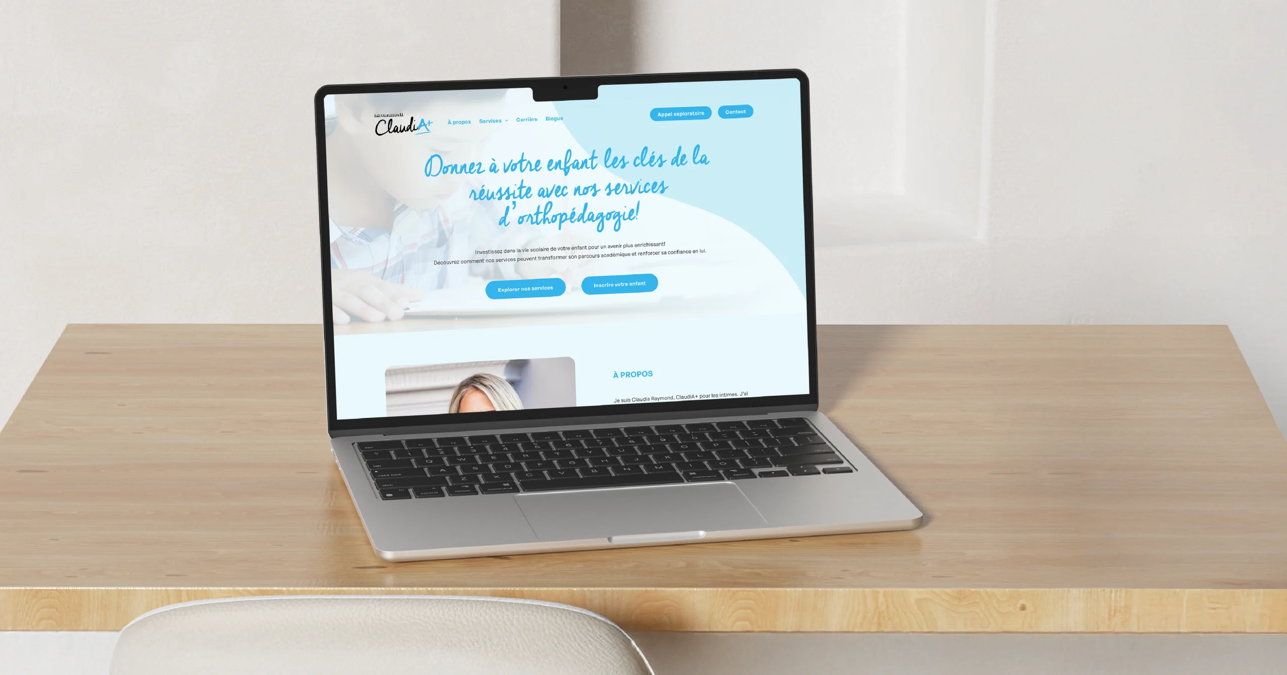 Site web de La Classe de ClaudiA+