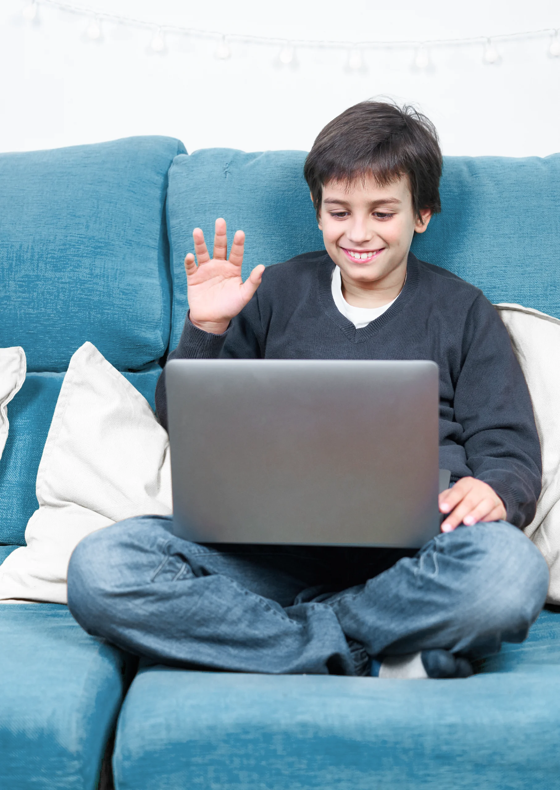 Petit garçon pendant la rencontre avec Claudia Raymond